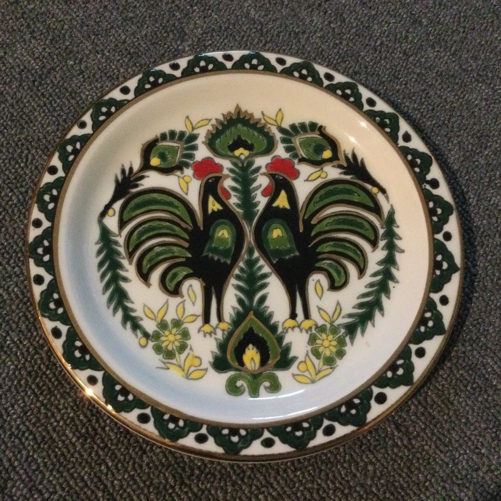 Decorative traditional Rhodian plate by Ceramica
